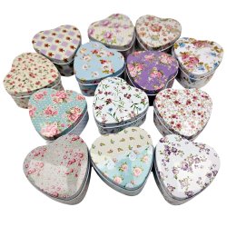 Pilleske Hjerteformet Metal Pilleboks