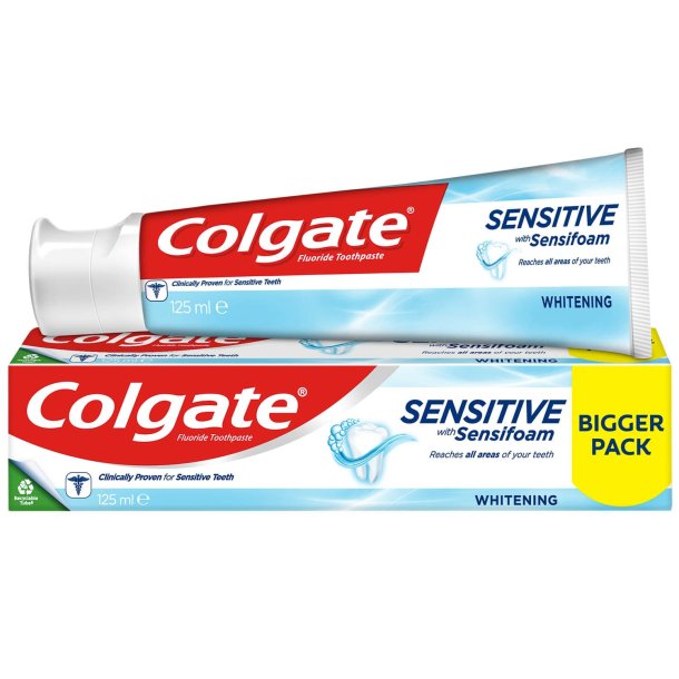 Colgate Tandkrm 125 ml Sensitive Foam Whitening