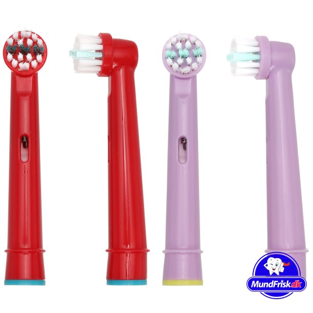 Power Kids B&uuml;rstenk&ouml;pfe F&uuml;r Kinder Oral-B Kompatibel ROT/ROSA