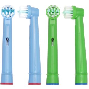 Power Kids Brstehoveder Til brn Oral-B Kompatible GRN/BL