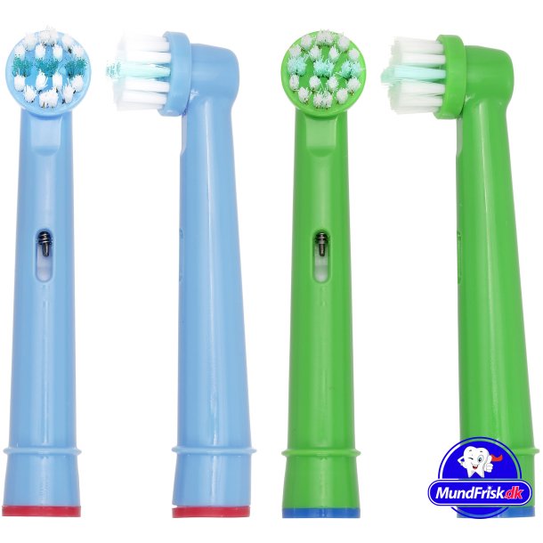 Power Kids B&uuml;rstenk&ouml;pfe F&uuml;r Kinder Oral-B Kompatibel GR&uuml;N/BLAU