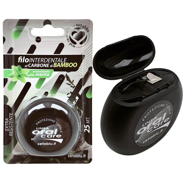 Tandtrd utan PFAS Setablu Bamboo Charcoal 25 mtr.