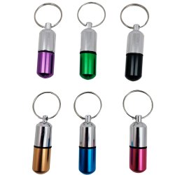 Pillertube Nyckelring Mini Pillbox