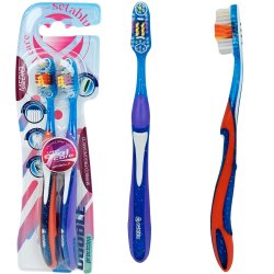 Tandborstar 2 st. Setablu Double Precision Medium