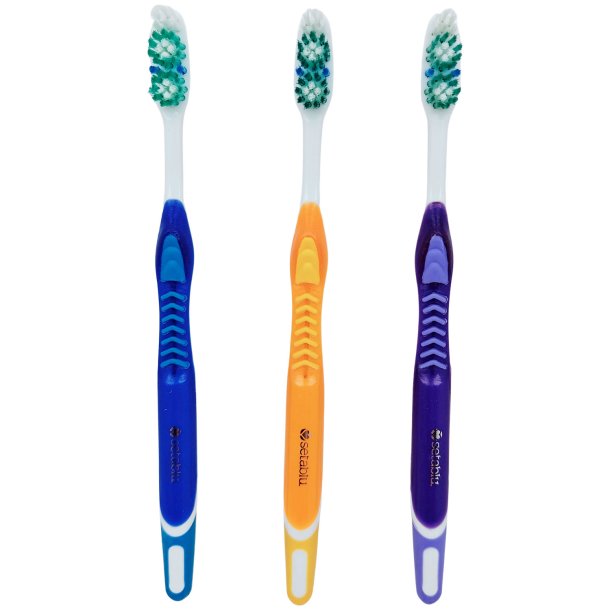 Tandborstar 3 st. Setablu Triple Force Medium