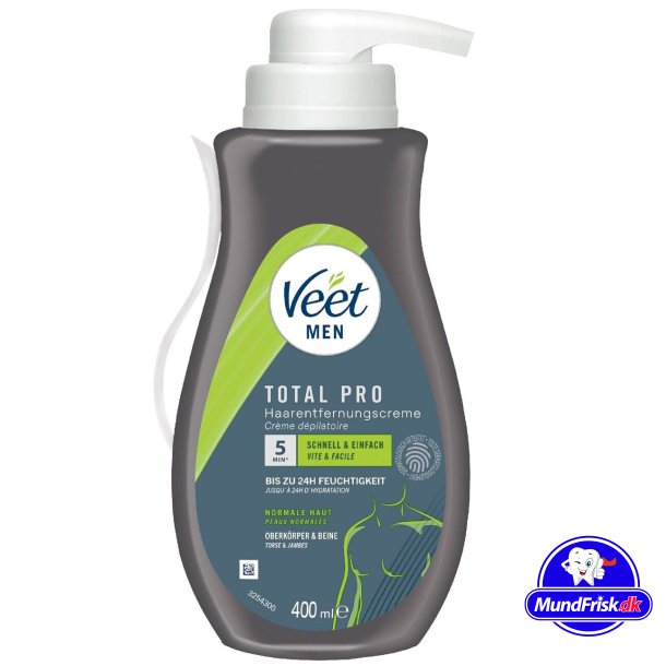 Veet Men Hrfjerning Creme Sensibel Hud 400 ml.