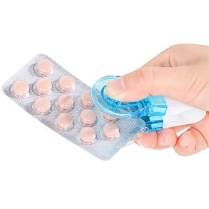 Tablett- og pilledispenser med oppbevaringsrom