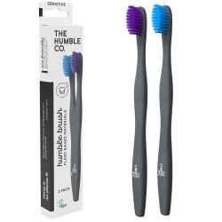 Vxtbaserade tandborstar 2 st. The Humble Co. SOFT