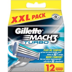 Gillette Mach3 Turbo 12 pcs. Barberblader