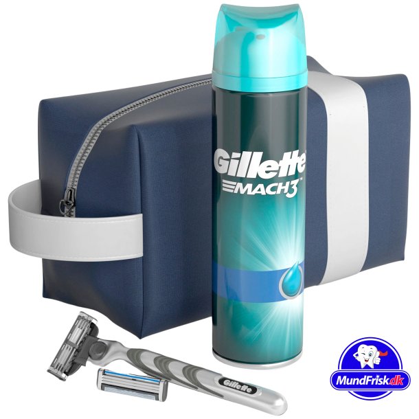 Gillette Mach3 Set Rasierer + Rasierklingen + Rasiergel