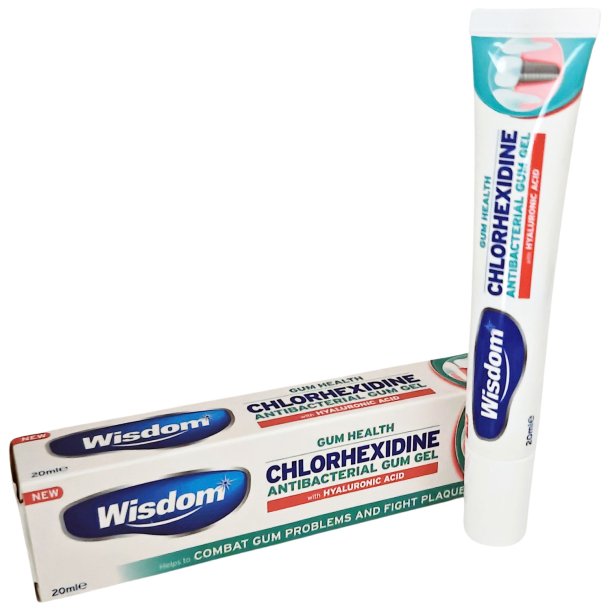 Wisdom Chlorhexidine Oral Gel med Hyaluronsyre 20 ml