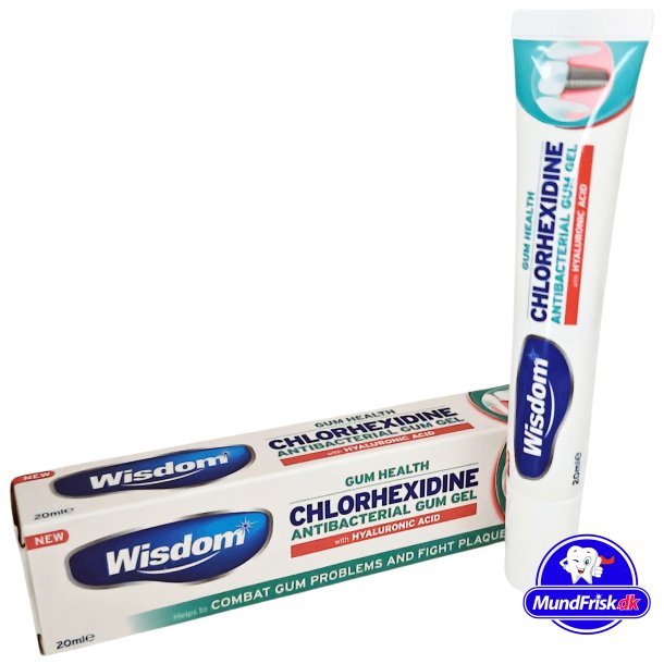 Klorhexedin Tandgel WISDOM Wisdom Oral Gel med Hyaluronsyre 20 ml