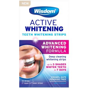 Tandblegning Strimler Wisdom Active Whitening Strips 14 stk