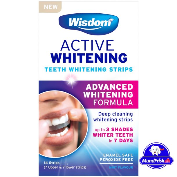 Tandblegning Strimler Wisdom Active Whitening Strips