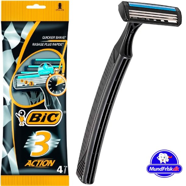 BIC 3 Einwegschaber Action Extra Glide 4 Stk.