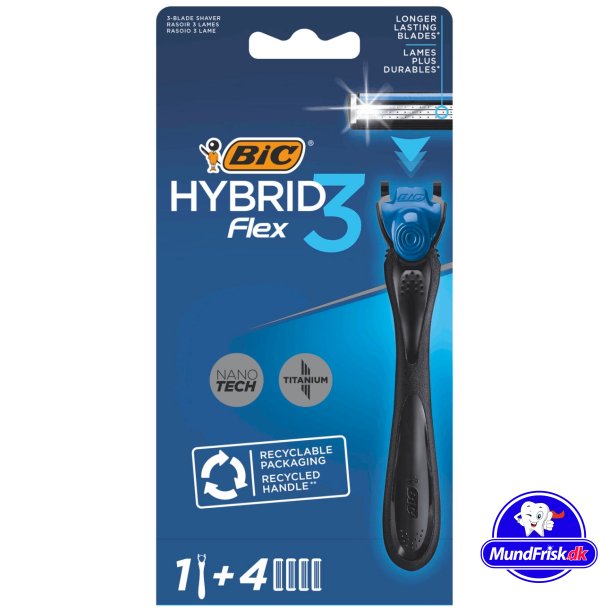 BIC Hybrid Flex 3 rakhyvel + 4 rakblad