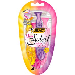 BIC Miss Soleil Engangsskrabere Color Collection 4 stk.