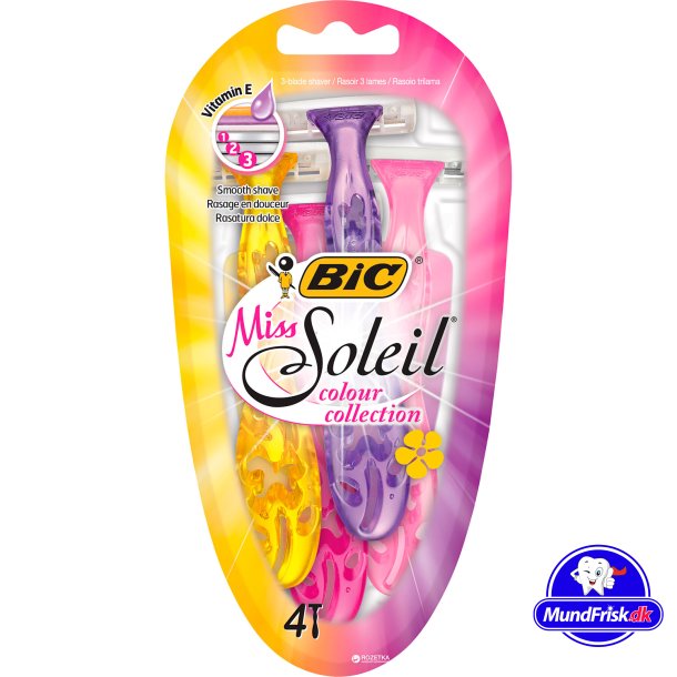 BIC Miss Soleil Engangsskrabere Color Collection 4 stk.