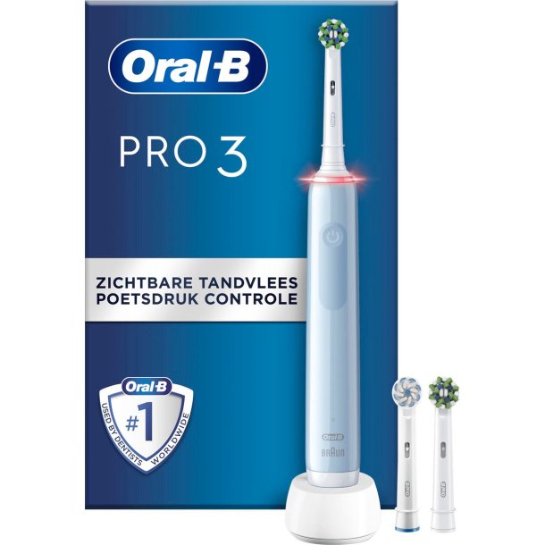 Oral-B Pro 3 3770 Elektrisk tandborste Sensitive + Extra borsthuvud