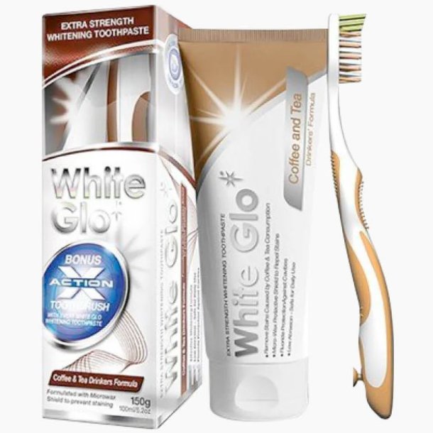 Tannbleking Tannkrem White Glo Coffee & Tea Drinkers Extra Strength