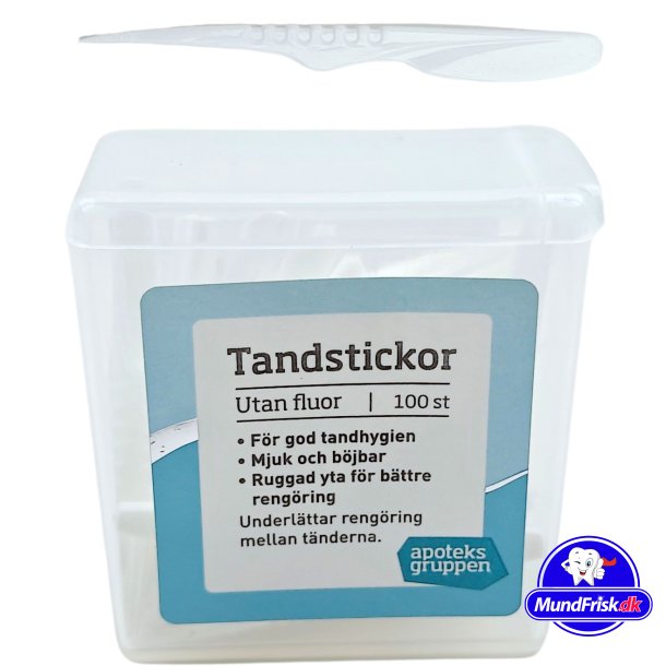 Plast Tandstikker Blde 100 stk. Apoteksgruppen