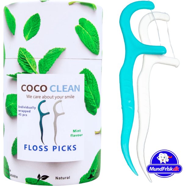 Tandtrdsbjler Indpakkede Coco Clean Floss Picks 45 stk.