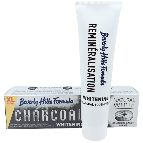 BEVERLY HILLS FORMULA Tandpasta Charcoal Natural Whitening 100 ml.