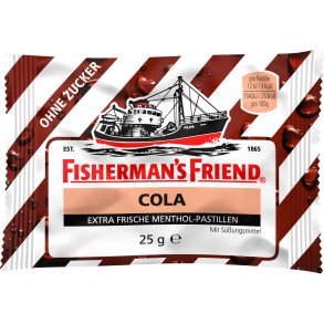 Fishermans Friend COLA Sukkerfri Halstabletter 25g