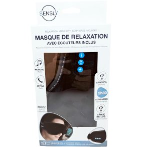 Sensly Sleeping mask Avslapningsmaske med hodetelefoner
