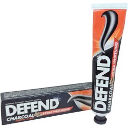 Charcoal Tannkrem DEFEND Extra Whitening Licorice 75 ml.