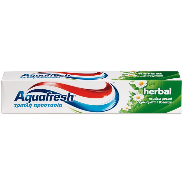 Aquafresh Tannkrem Triple Protection Herbal 75 ml.