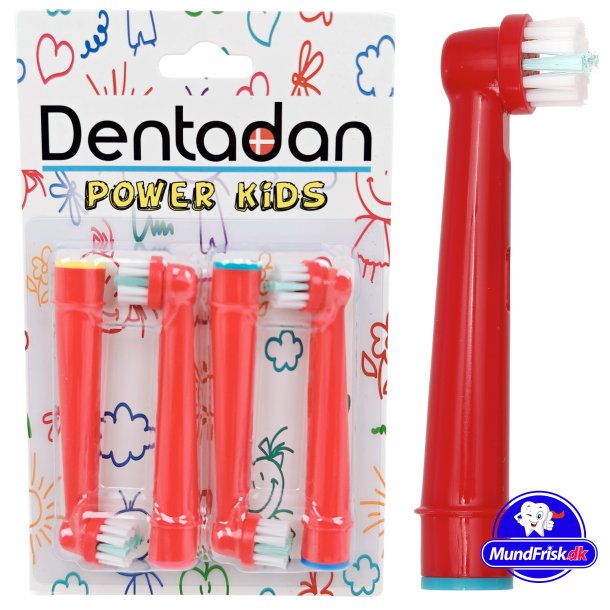 Dentadan B&uuml;rstenk&ouml;pfe f&uuml;r Kinder RED Oral-B kompatibel
