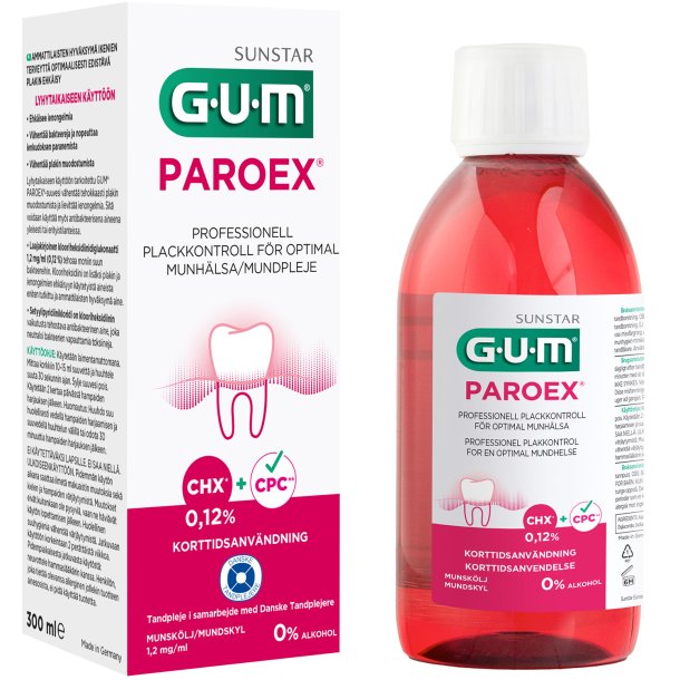 GUM Chlorhexidin Mundwasser Paroex 0,12 % 300 ml