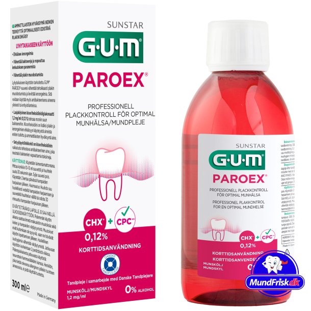 GUM Chlorhexidin Mundwasser Paroex 0,12 % 300 ml