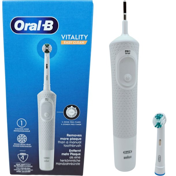 Oral B Easy Clean Vitality 100 White Elektrische Zahnb&uuml;rste