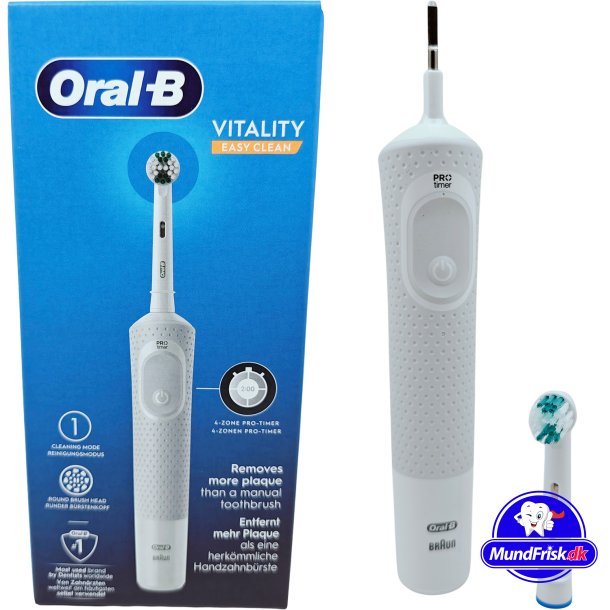 Oral B Easy Clean Vitality 100 White Elektrische Zahnb&uuml;rste