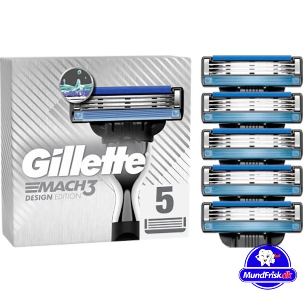 Gillette Mach3 DESIGN Edition Barberblade 5 stk.