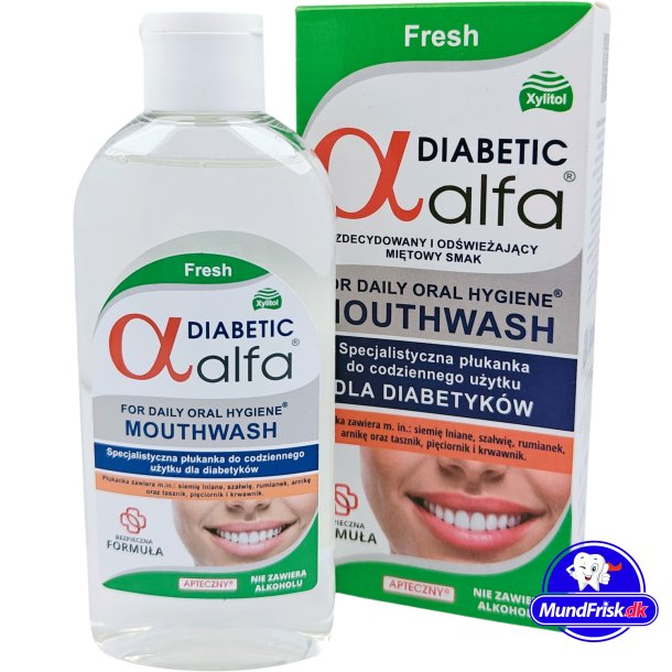 Mundwasser fr Diabetiker ALFA Implant Diabetic Fresh 200 ml