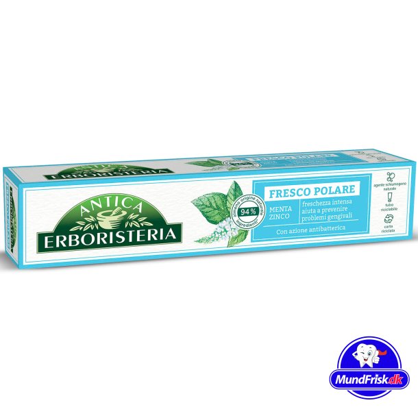 Natrliche Kruterzahnpasta ANTICA Erboristeria Fresh Polar 75 ml.