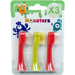 Borsthuvuden till LES BABYGATORS Monster elektrisk tandborste