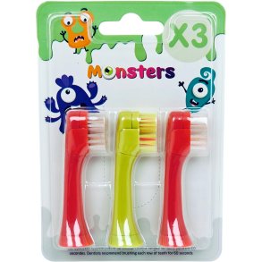 Borsthuvuden till LES BABYGATORS Monster elektrisk tandborste