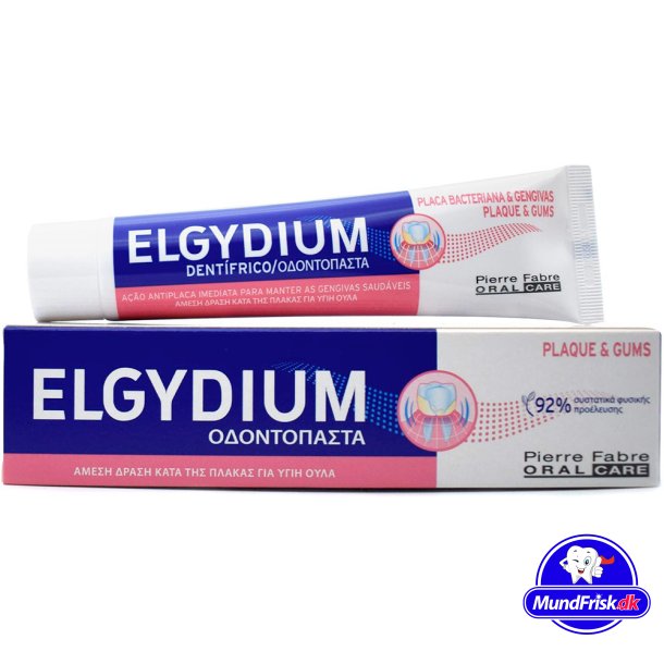 Chlorhexedin-Zahnpasta ELGYDIUM Plaque &amp; Zahnfleisch 75 ml.
