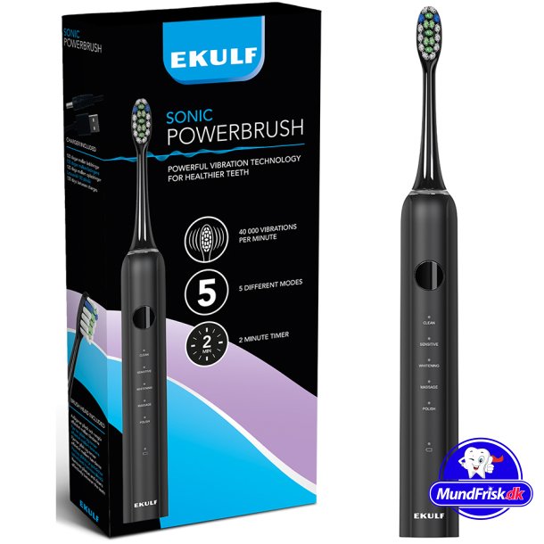 Ekulf PowerBrush SONIC Shkhammasharja Black