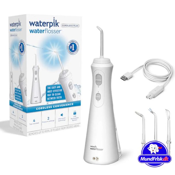 Waterpik Brbar Mundskyller White Cordless Plus NY Model