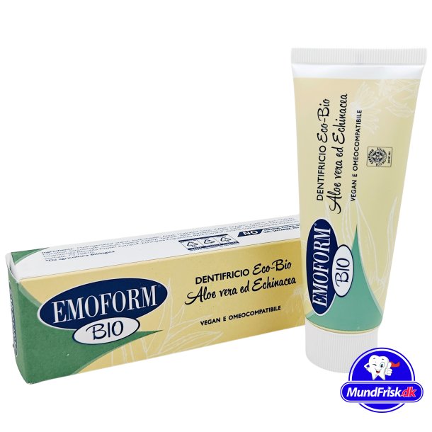 kologisk Tandpasta EMOFORM Bio Aloe Vera &amp; Echinacea 75 ml.