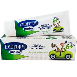 Barntandkrm EMOFORM Xylitol Mint 6 r/+ 75 ml.