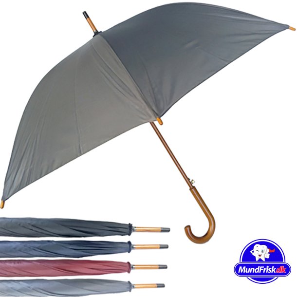 Paraply Stok Rundt Hndtag Automatik bning 90 cm SORT