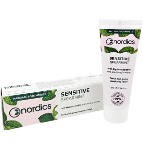 Naturlig Hydroxyapatite tandkrm NORDICS Sensitive Spearmint Remineralizing 75 ml