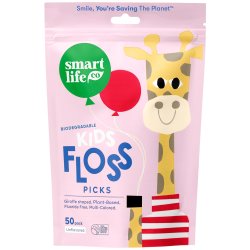 Brekraftig tanntrd for barn 50 pcs. SMARTLIFECO Flosser Unflavored