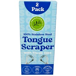 Tungeskrabere 2 stk med Etui SmartLifEco Dual Scrape Tungerensere